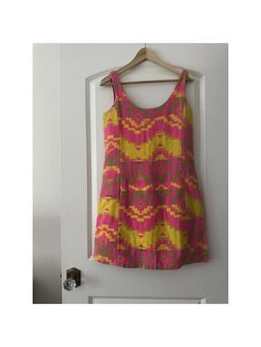 judith march sequin dress OFF TO THE RACES SLEEVELESS SEQUIN DRESS LARGE / WITH BELT